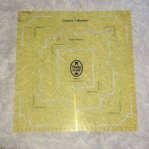 Creative Memories vintage 1999 borders yellow scrapbook accessory